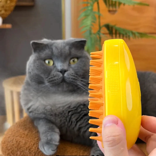SteamPro™ Cat Brush with Steam Function