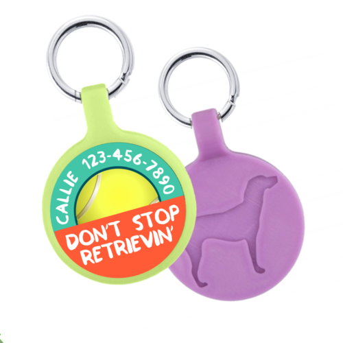 Don't Stop Retrievin' Eco Pet ID Tag