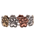 Paw Print Charm Stretch Bracelet